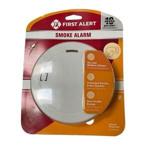 FIRST ALERT Smoke Alarm Detectors Lithium Powercell 1039852 White New